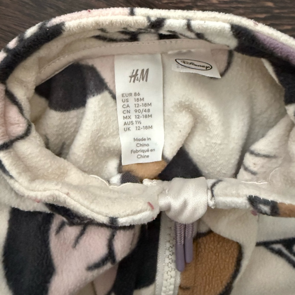 H&M Minnie Fleece Zip-Up Jacket - Picture 5 of 5
